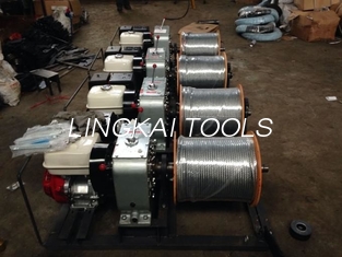 Wire Take Up Cable Winch Puller Stringing Machine 20KN Pulling Force