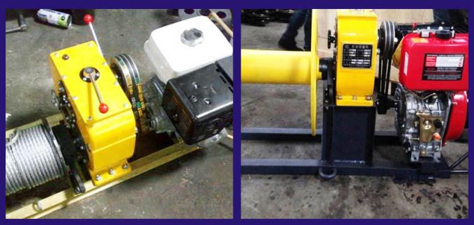 เครื่องยนต์ดีเซล 5T Honda Gasoline Cable Pulling Winch 0