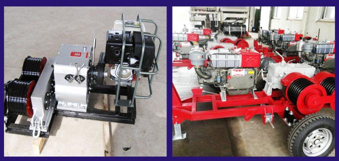 เครื่องยนต์ดีเซล 3600RPM 9HP Cable Winch Puller 0
