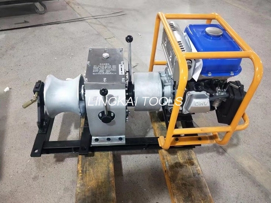 เครื่องกว้านดึงไฟฟ้าพร้อมเครื่องยนต์เบนซินฮอนด้าสำหรับการร้อยสายไฟฟ้า