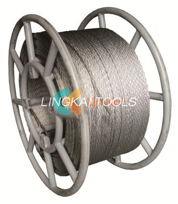 สายเหล็กเบา 8/12 สาย 11MM Anti Twist สายเหล็กสําหรับสายนําเดียวหรือ OPGW stringing
