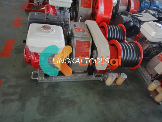 30 Kn 50kn 9KW เครื่องขับเคลื่อน Double Capstan Cable Winch Tower อุปกรณ์การก่อสร้าง