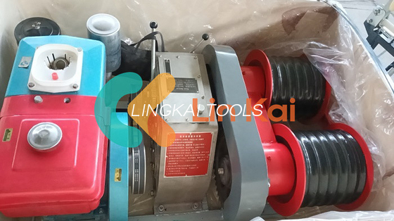 ไดเซล 3 ตัน Double Capstan Cable Winch Puller Tower อุปกรณ์ก่อสร้าง