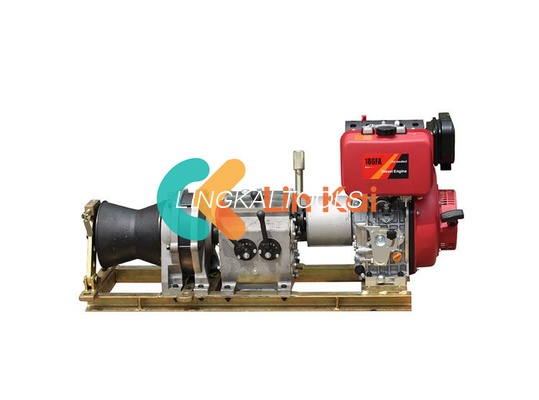 ความแม่นยํา 3 ตัน ไดเซลเครื่องยนต์ขับเคลื่อน Winch ให้ 12 RPM ความเร็วหมุน