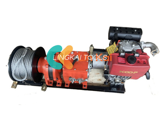 3-8 KW เรตแรงถอดออกดีเซลสายเคเบิลกลอง Winch เครื่อง