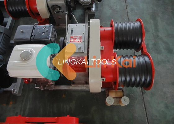 9HP ไดเซล 2000RPM 5T สตริงคอนดิวเตอร์ Double Capstan คาเบล Winch trailer