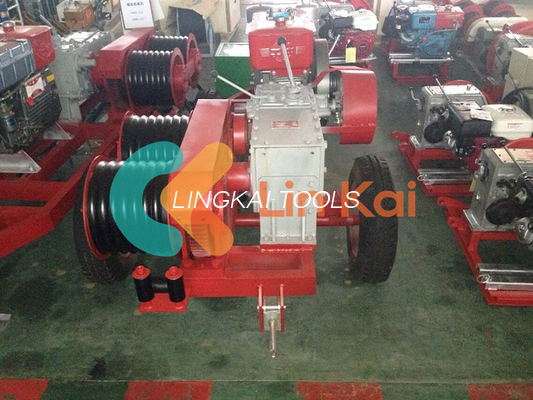 300 มิลลิเมตร Drum Heavy Duty Double Capstan 5t คาเบลดึงลวดลาก