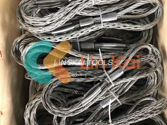 ผ่าตัดซอคเก็ต Mesh สําหรับ Opgw และสายดินสําหรับ Opgw stringing กว้าง 7-22mm