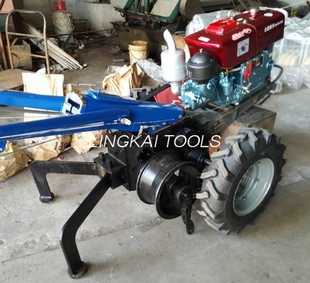 เครื่องมือดึงสายเคเบิลไฟฟ้า 60KN กว้านแทรคเตอร์ขนาด 5 ตันพร้อมดรัมคู่