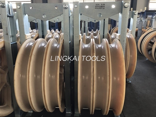 80kN Nylon Sheave Transmission Line ตัวนำร้อยสายบล็อก OD660mm